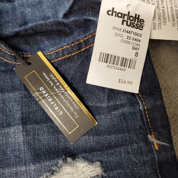 NWT distressed jean shorts - Picture 2 of 5